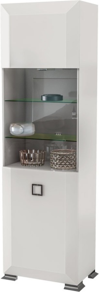 Вітрина Karat KRWHW1D-600 білий глянець 