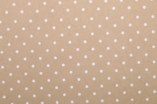 Фетр бежевий з принтом горох 1 мм, 42,5x33 см