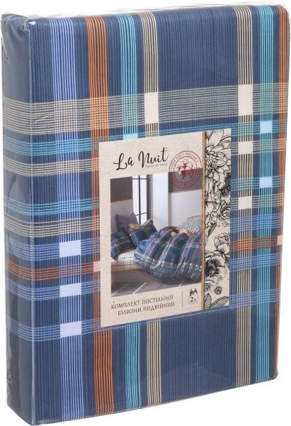 Комплект постельного белья Color stripes двуспальный разноцветный/в полоску La Nuit 