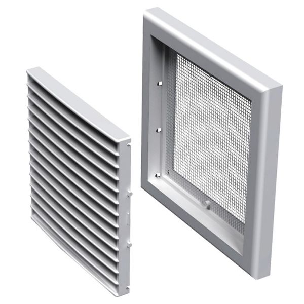 Решетка Вентс МВ 101с пластик белый 