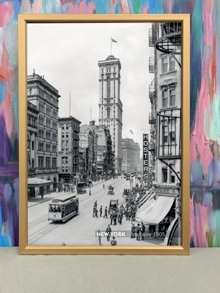 Картина Бродвей золото Posterclub 