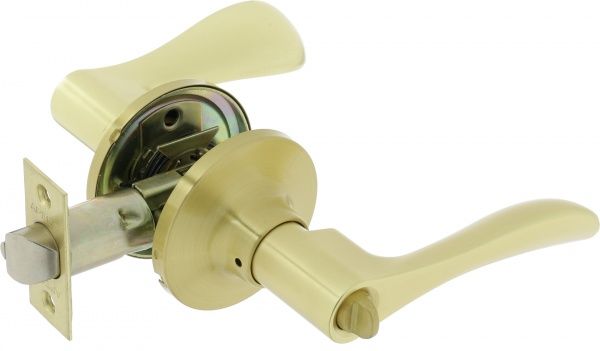 Ручка на розетке Apecs 891-03-GМ WC матовое золото