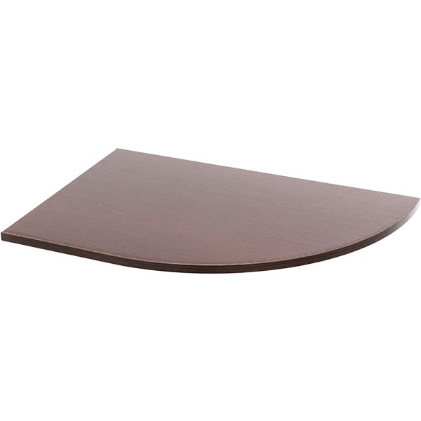 Полиця кутова радіусна 600х400 мм венге