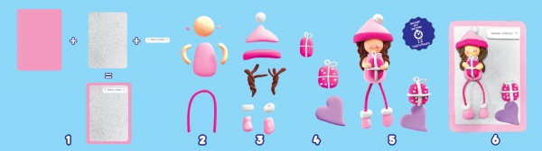 Набор для лепки Девочка с подарками Lovin'do 