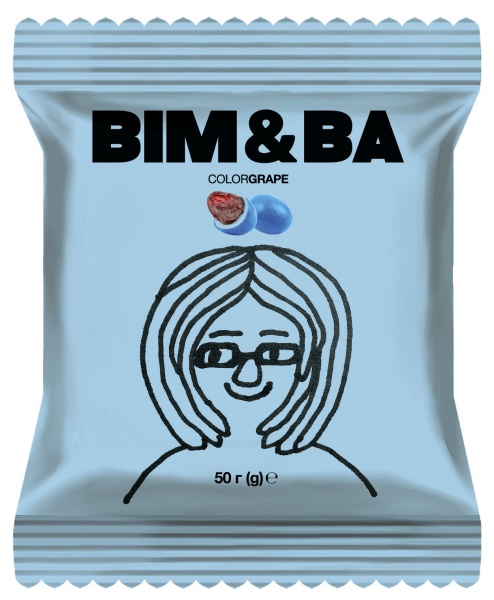 Драже Bim&Ba ColorGrape Dragee Изюм в разноцветной оболочке 50 г 