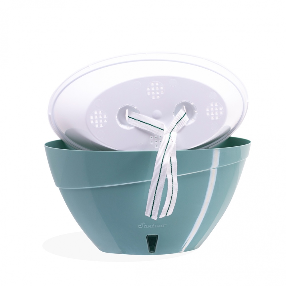 Вазон пластик Calipso овальний прозорий 2 л Santino (2013330)