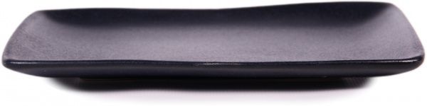 Тарілка прямокутна 12х19 см Блек Мат Manna Ceramics