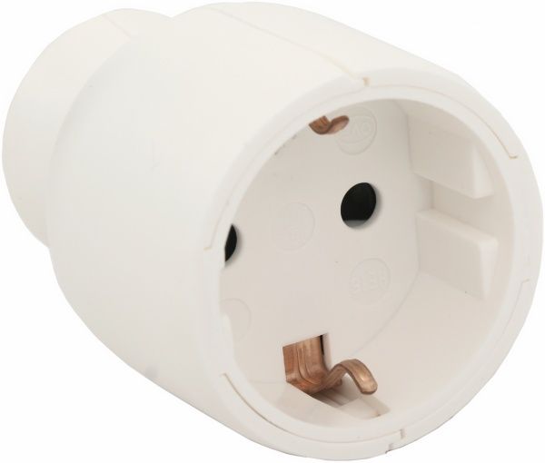 Розетка переносна Legrand 50189 із заземленням 250В IP20 білий