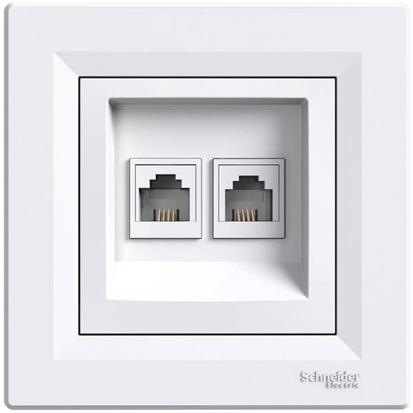 Розетка Asfora EPH4200121 біла