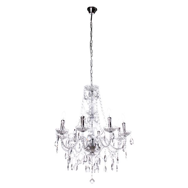 Люстра підвісна Геотон НСБ 01-8х60-909 Акрил 1-8 8xE14 прозорий 43576 