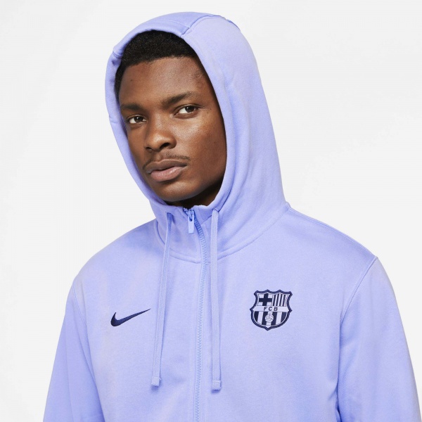 Джемпер Nike FCB M NSW CLUB HOODIE FZ FT CZ7510-580 р. M фиолетовый