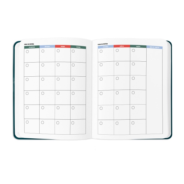 Блокнот I HAVE A PLAN зелений Orner