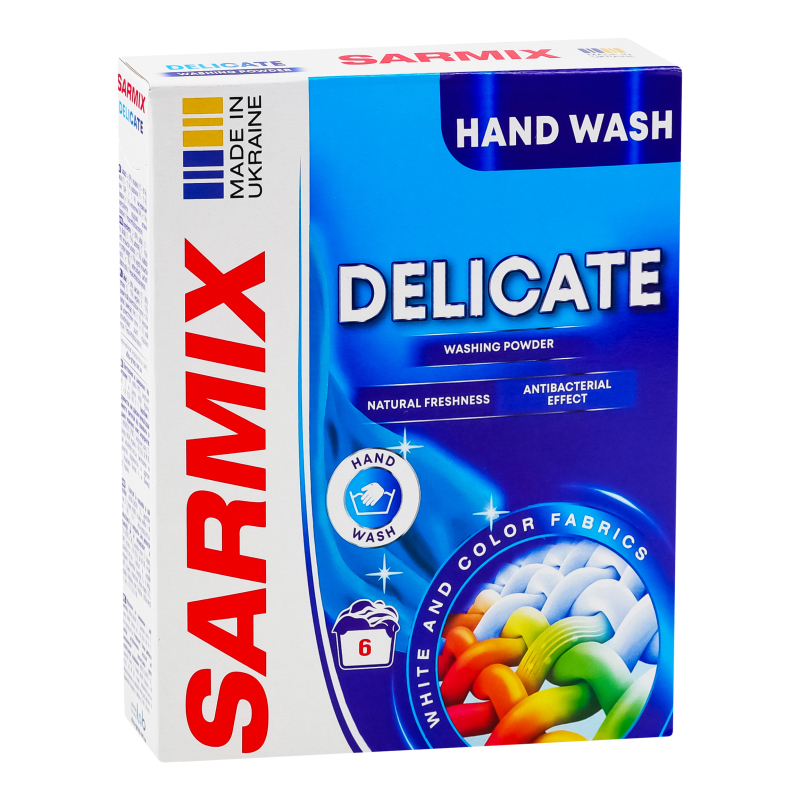 Порошок для ручной стирки SARMIX Delicate 0,3 кг