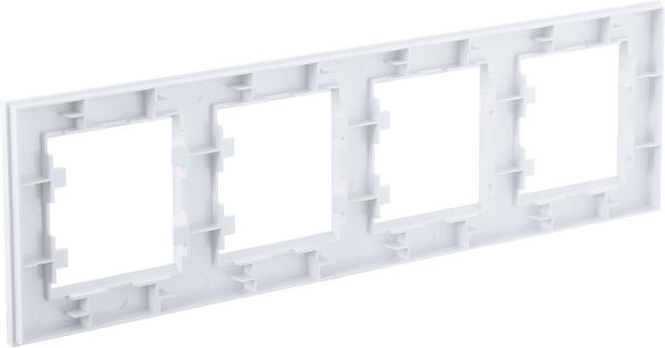 Рамка четырехместная Makel Karea горизонтальная белый
