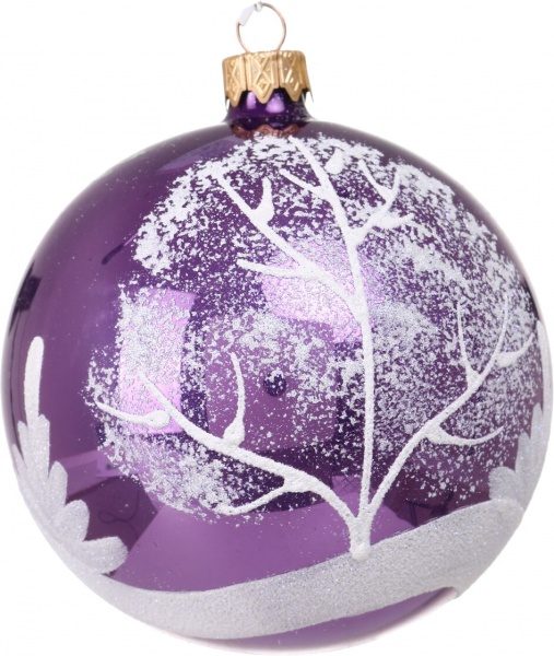 Шар новогодний мульти d 100 мм в ассортименте