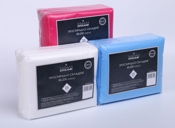 Простыня сложена Origami Horeca 80х200 см 25 шт. голубой