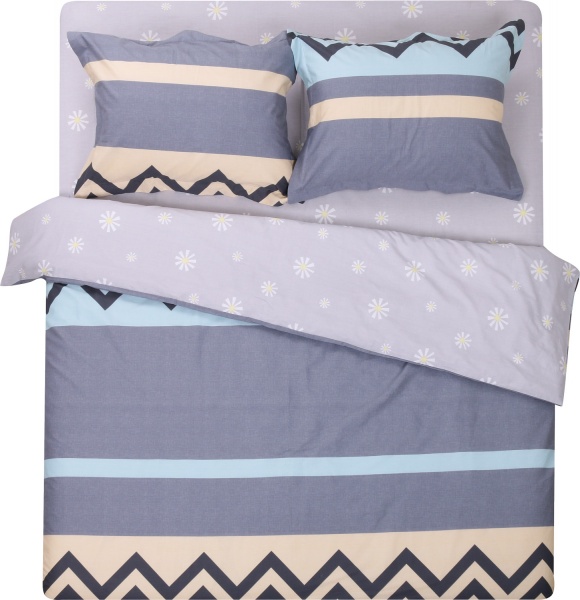 Комплект постільної білизни Касабланка 2 сірий із малюнком Homeline 