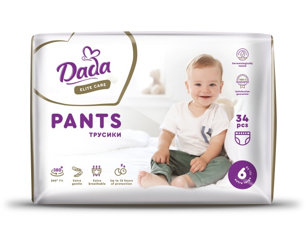 Підгузки-трусики Dada Elite Care 6 XL (15+кг) 34 шт.