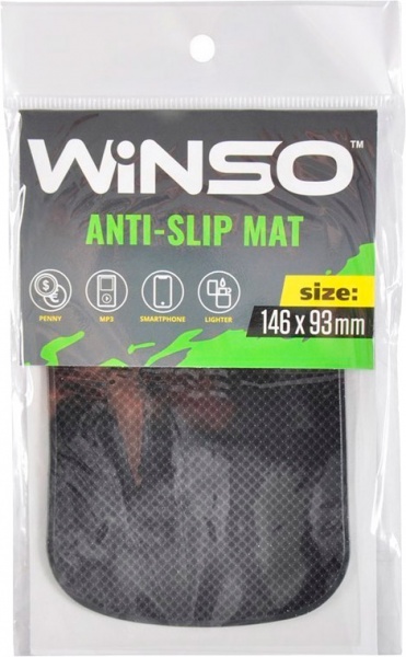 Килимок антиковзний 146 х 93 мм (144100) WINSO чорний