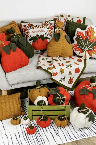 Подушка декоративная Happy Fall Тыква 45x45 см Прованс 