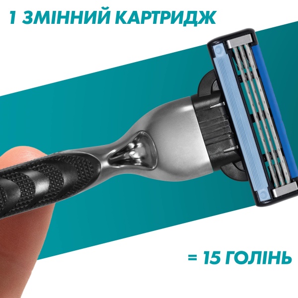 Подарунковий набір для чоловіків Gillette станок Gillette Mach 3 + Гель для гоління 200 мл