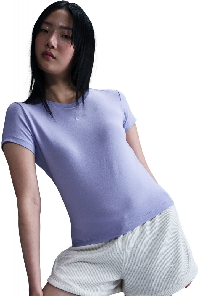 Футболка Nike W NSW NK CHLL KNT MD CRP FV5508-533 р.S фиолетовый