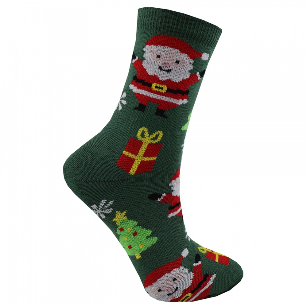 Шкарпетки дитячі унісекс Premier Socks Новий рік Санта р. 18–20 зелений