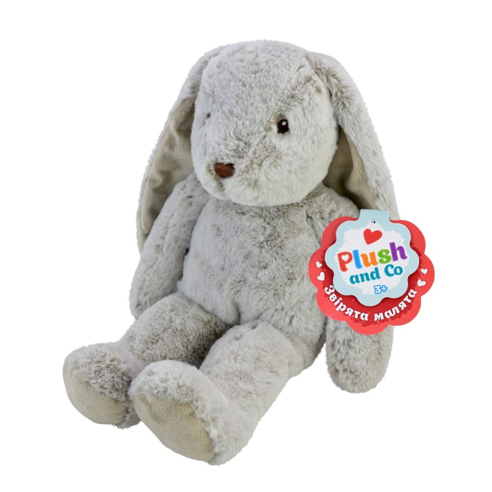 М'яка іграшка Plush and Co Зайчик 20х16х42 см димчатий сірий PLC25061