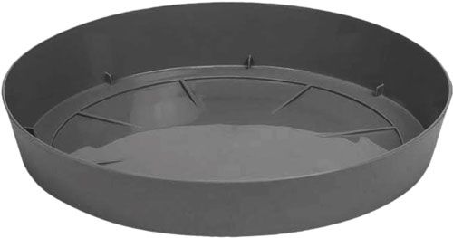 Піддон пластиковий Prosperplast Lofly круглий (70781-405) сірий 