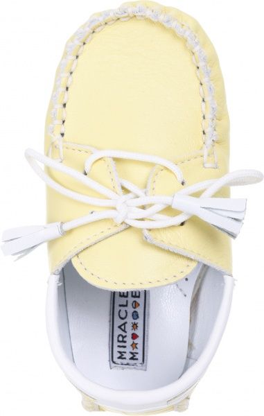 Пінетки дитячі MiracleMe 1615 р. 20 жовтий із білим 
