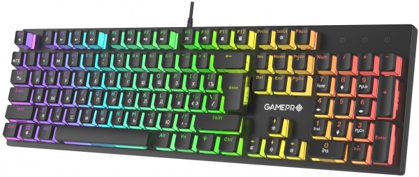 Клавіатура ігрова GamePro MK85R Red Switch RGB (MK85R) black 