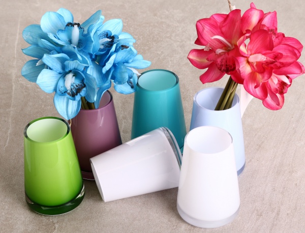 Ваза скляна Wrzesniak Glassworks Opal/Light Blue 12 см світло-синя 