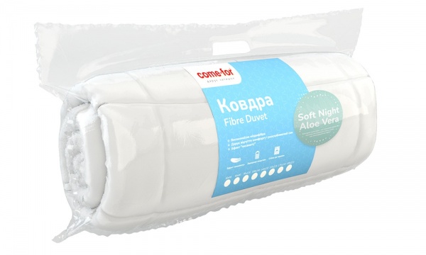 Ковдра Мадагаскар 175x210 см Come-for білий