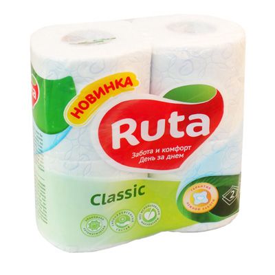 Бумага туалетная Ruta Classic 4 шт+2 шт