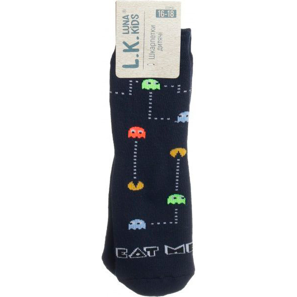 Шкарпетки дитячі Luna Kids № 8. Eat me 331013 р.20–22 темно-синій 