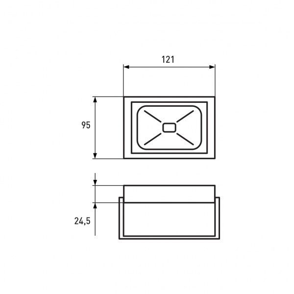 Прожектор Eurolamp 6000 K 20 Вт IP65 черный LED-FL-20/6(black)