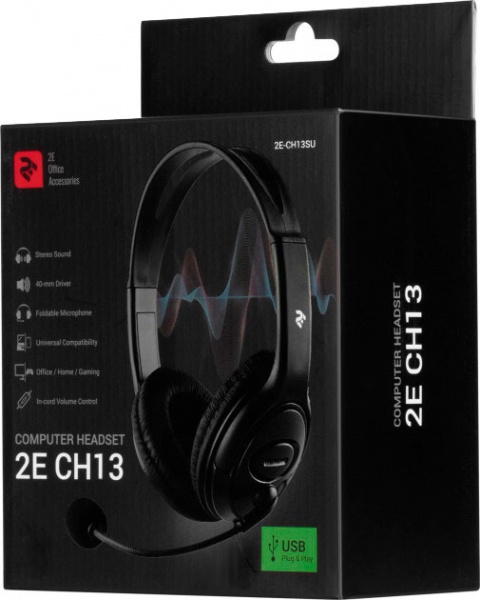 Навушники 2E CH13 Over-Ear black (2E-CH13SJ) 
