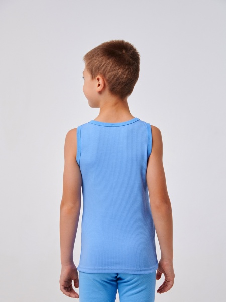 Майка детская для мальчиков Smil р.110 синий иней 103920 