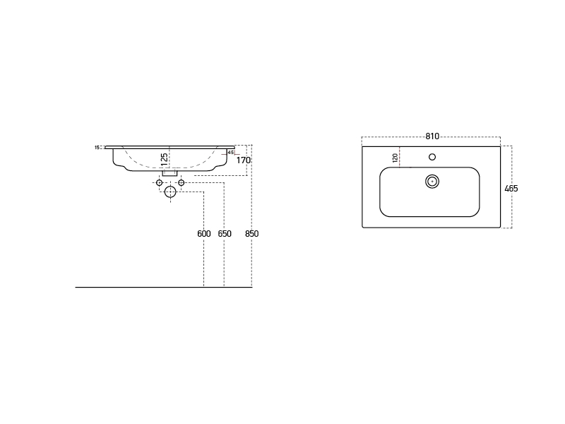 Умивальник меблевий ЮВЕНТА