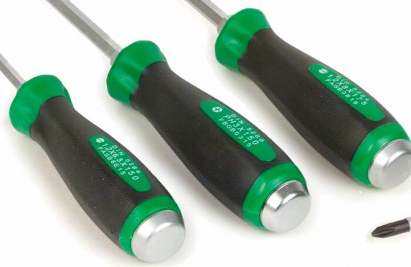 Набір викруток ударних Toptul 6 шт. (PH1x75, PH2x100, PH3x150, SL5,5x100, SL6,5x150, SL8x175) PH 1×175 мм GAAE0613