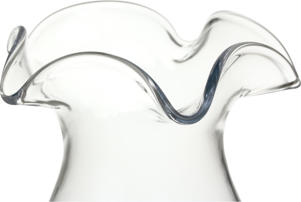 Ваза стеклянная Wrzesniak Glassworks Flower 25 см прозрачная 17-8698B