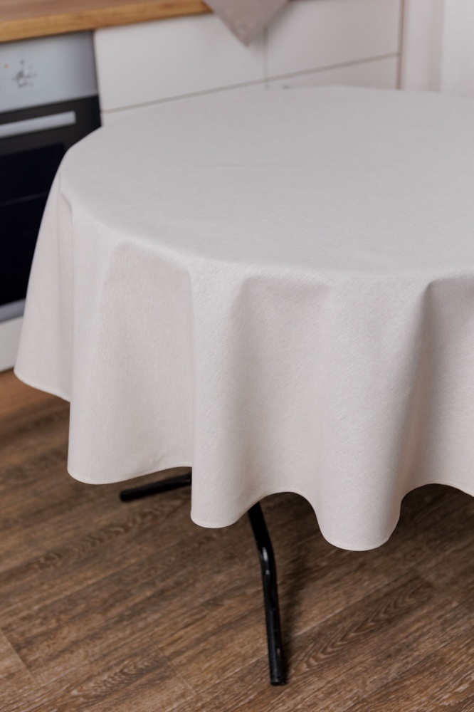 Скатерть Шанталь Ø 160 см бежевый La Nuit