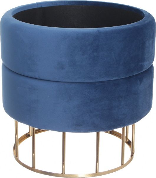 Скриня-пуф Laurent синій 38x38x41 см 