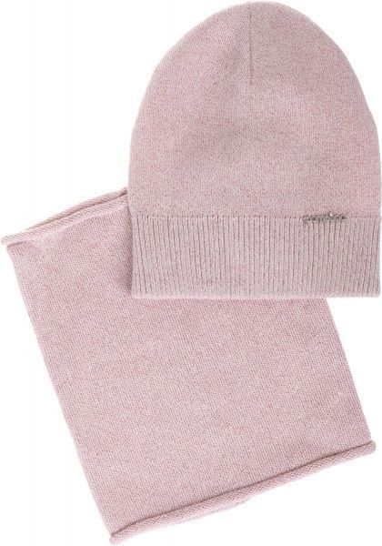 Комплект шапка + снуд Pompona для девочек р.52-54 персиковый 20 Z P 51 k 