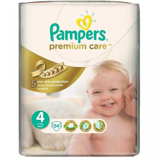 Підгузники Pampers Premium Care Maxi 7-18 кг 24 шт