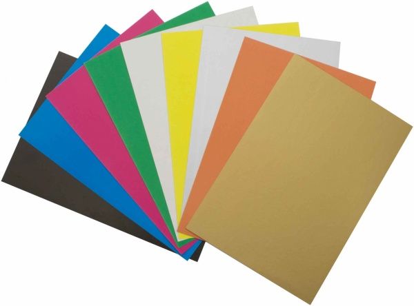 Картон цветной А4 9 листов Тетрада