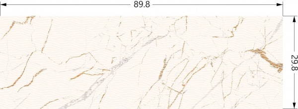 Плитка Ceramika Paradyz Guarda Bianco Dec. Glossy 29,8x89,8 