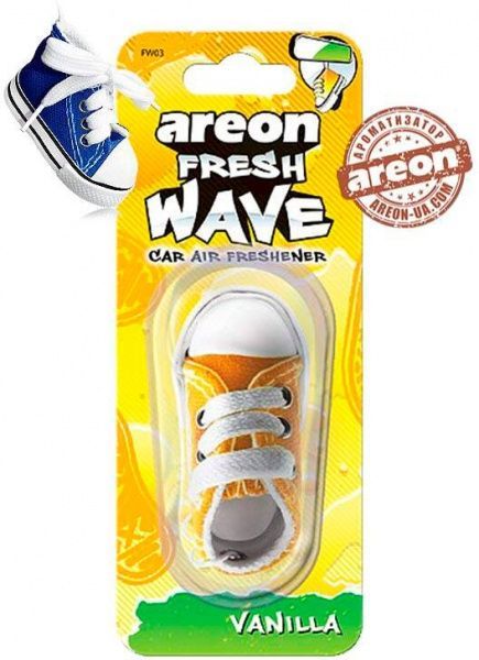 Ароматизатор подвесной АРЕОН Фрэш Вейв (кеды) Ваниль