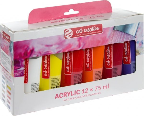 Набор красок акриловых 12 цветов 75 мл ArtCreation Royal Talens