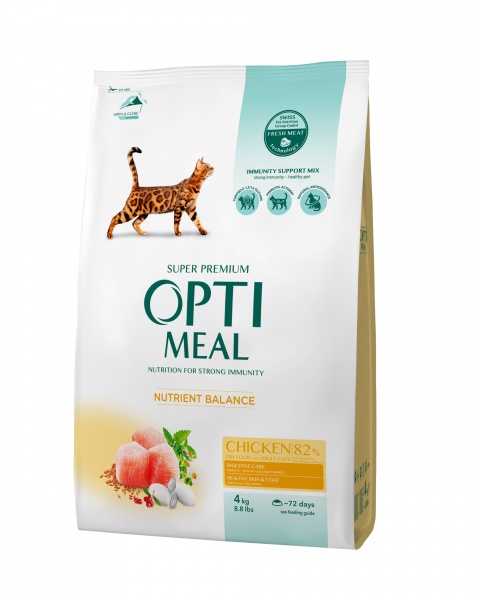 Корм сухий Optimeal Nutrient Balance курка 4 кг